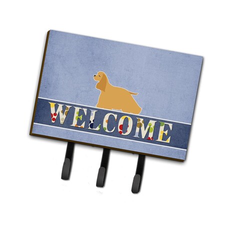 Carolines Treasures Cocker Spaniel Welcome Leash or Key Holder BB5490TH68